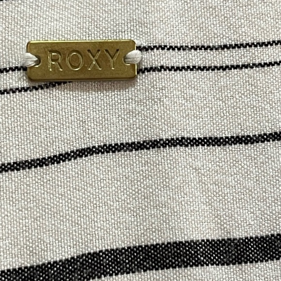 Roxy Love to Go Maxi Dress Cover Up Dress White with Strips Size M - Picture 5 of 11